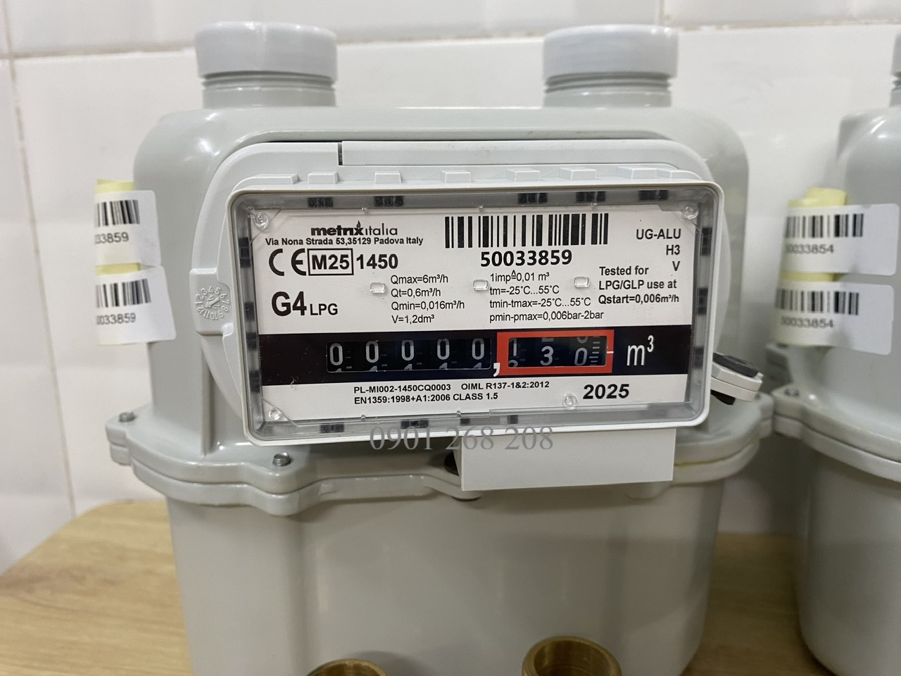 dong ho do luu luong gas can tin UG ALU H3 Metrix